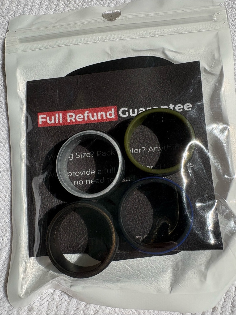 Universal Silicone Camera Lens Rings - Black, Gray, Green, Blue